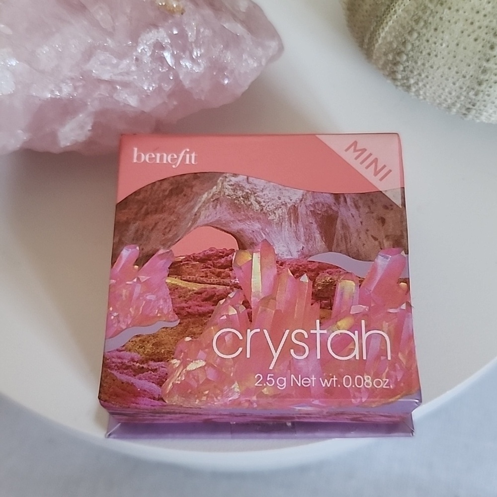 Benefit Cosmetics Crystah Mini Blush Strawberry Pink New